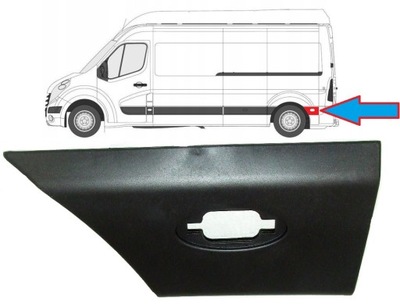Молдинг za колесом задняя левая opel movano nissan nv400 renault master 2.3 dci фото №1