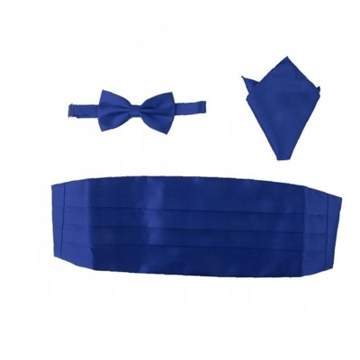 Unisex ROYAL BLUE SATIN PLEATED