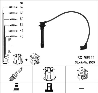 RC-ME111/NGK ACCIONAMIENTO WYS. NAP. MITSUBISHI GALANT VI 2.5 V6 24V 96- NGK  
