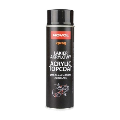 NOVOL-SPRAY ACRYL TOPCOAT BLACK GLOSS