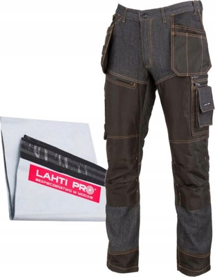 LAHTI PRO PANTALONES JEANSOWE ROBOCZE DZINSY BHP REFORZADO BHP L40528 R XXXL  