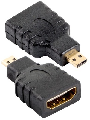 Adapter Micro HDMI - HDMI M-F Męski-Żeński Full HD