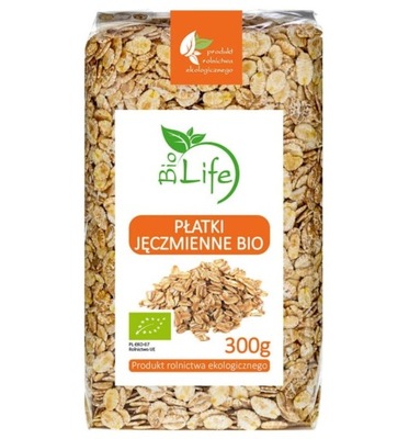 BIOLIFE Ekologiczne płatki jęczmienne BIO 300 g