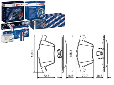 Тормозные колодки тормозные volvo перед c70 s40 v40 v50 04- b фото №1