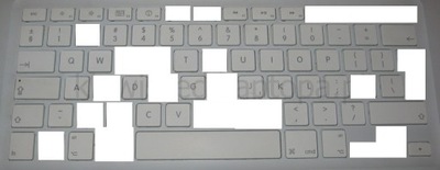 AP8 Klawisz przycisk do klawiatury Apple Macbook Unibody A1181 A1185
