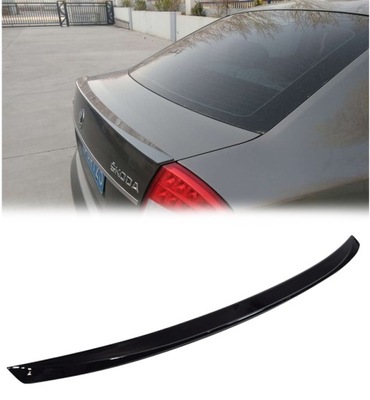 SPOILER BRIDA AL TAPA DE MALETERO SKODA OCTAVIA II 1CON 2006-2014 CON ABSU NEGRO LUSTRE  