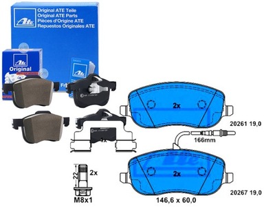 Ate тормозные колодки тормозные citroen перед c8 jumpy 1,6-2, фото №1