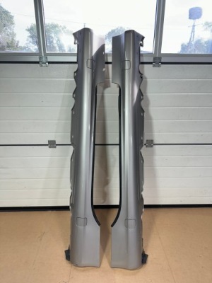 Накладки пороговые, пороги, накладки mercedes sl r230, w230 za, c723 фото №1