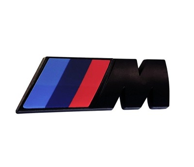 BMW EMBLEMA LOGOTIPO M PEGADURA NEGRO MATE M ALETA  