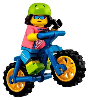 LEGO MINIFIGURES SERIA 19 71025-16 ROWERZYSTKA GÓRSKA