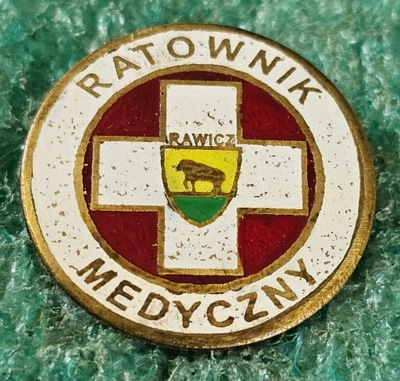 ODZNAKA RATOWNIK MEDYCZNY RAWICZ - RZADKA