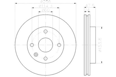 Hella тормозные диски тормозные 2szt chevrolet epica 2.0 k фото №1