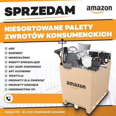 Paleta Zwrotów Konsumenckich Amazon : Kierownica Xbox, Avatar Xbox itd