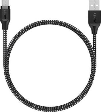 Kabel USB Aukey USBA microUSB 2 m Czarny (CBAM2 BLACK)