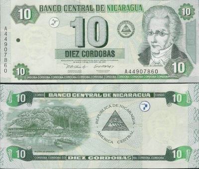 Nikaragua 2002 - 10 cordobas - Pick 191 UNC