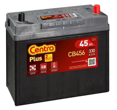 АКУМУЛЯТОР CENTRA PLUS 45AH 300A P+