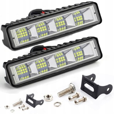 2 PIEZAS CAR LUZ ROBOCZE DIODO LUMINOSO LED REJILLAS 6'' 145MM  