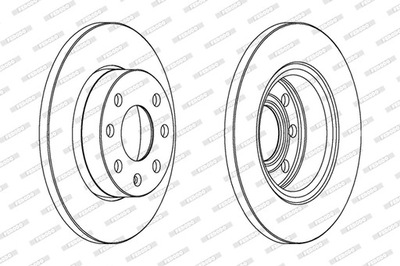 DISCOS DE FRENADO PARTE DELANTERA FERODO DDF116  