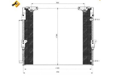 Nrf конденсатор кондиционера toyota land cruiser 200 фото №1