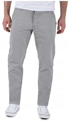 Jack Jones Jasne Szare Chinosy Slimowane Fit 34/30