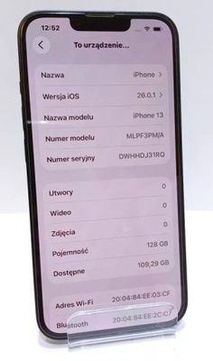 TELEFON IPHONE 13 128GB BAT.88%