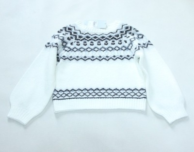 Nowy sweterek TU, z wzorkiem, mieni się r. 122 6-7l