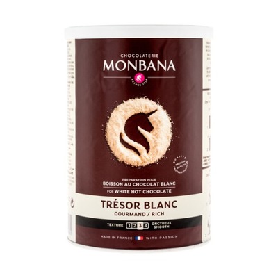 Tresor Blanc White Chocolate - biała czekolada w proszku 500g Monbana