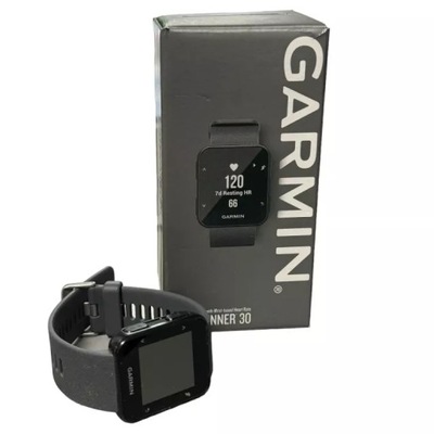 GARMIN FORERUNNER 30 HR GPS CZARNY