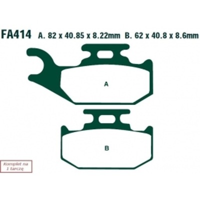 EBCFA414R EBC TRINKELĖS HAM. MOTO. SUZUKI LT-A 750 KING QUAD (08-10) 