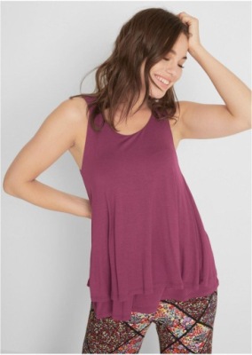 _XX A8J FIOLETOWY TOP BEZ RĘKAWÓW _/ 46