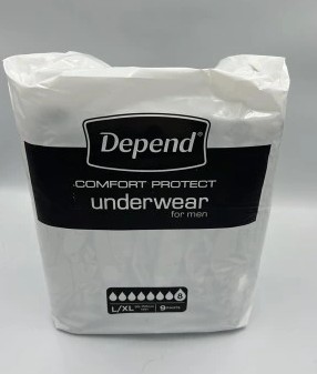 Depend bielizna chłonna super size L/XL Męska-9szt