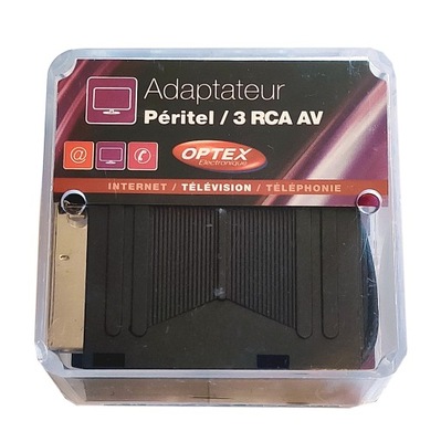 Adapter EURO SCART 3 RCA AV Przejściówka Optex #Ł