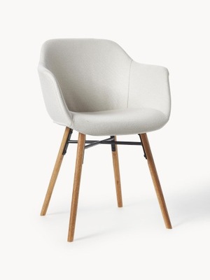 Krzesło Fiji 59 x 55 x 84 cm odcienie beżu 1 szt.