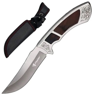 NÓŻ MYŚLIWSKI ZDOBIONY SOLIDNY NÓŻ SURVIVALOWY