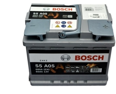 АККУМУЛЯТОР BOSCH 60AH 680A 12V СТАРТ СТОП S5 AGM