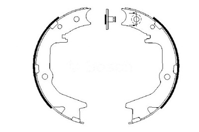 КОЛОДКИ ГАЛЬМІВНІ BOSCH MN186303 MR391631 30137045