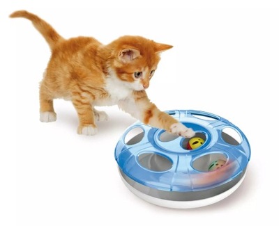 Zabawka interaktywna UFO z piłkami | Tor dla kota