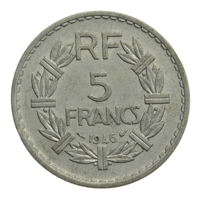 [M1060] Francja 5 franków 1946