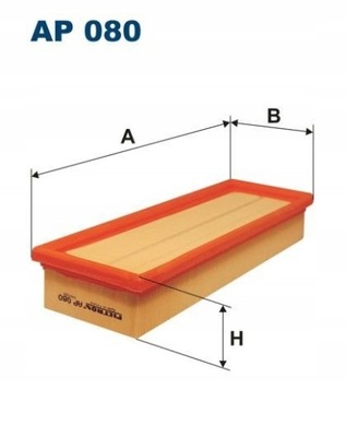 filtr powietrza FILTRON AP080 Citroen Renault