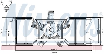 Вентилятор радиатора nissens 85630 1337585 фото №1