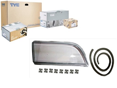 Скло фара l volvo s40 v40 07.95-06.04 tyc фото №1