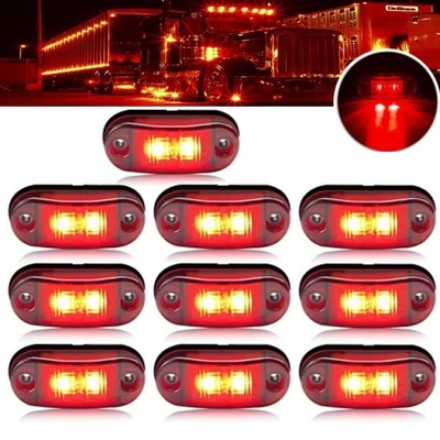 10 PCS. LAMP SIDELIGHT SIDE LED LED LED SIDE-MARKER LAMPS FOR CIEZAROWEK  