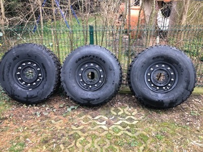 WHEEL 16.5 HUMVEE HUMMER M998 DISC FROM TIRE GOODYEAR WRANGLER MT  