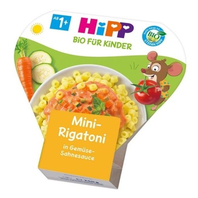 Hipp Bio Mini Rigatoni Makaron sos Śmietanowy 1r 250g