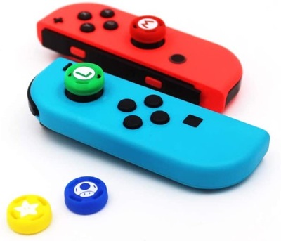 4x NAKŁADKI GUMKI ANALOGI NA NINTENDO SWITCH MARIO