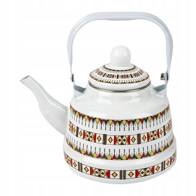 Klasyczny emaliowany czajnik do herbaty Zastawa