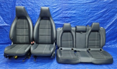 Mercedes w176 оригінальний набір салону сидіння ковшові заднє сидіння обшивки фото №1