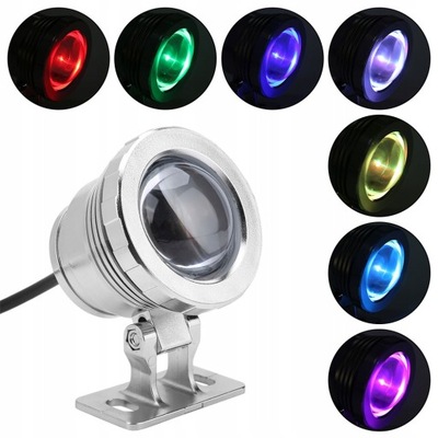 LAMPA PODWODNA Z ZDALNIE STEROWNIK 12V 10W RGB