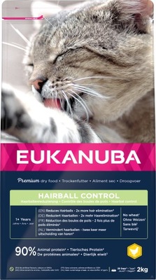 Eukanuba Hairball karma dla kota kurczak 2kg