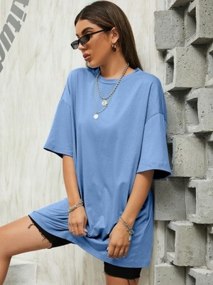 OVERSIZE Z NADRUKIEM XS FC24308 *SHEIN T-SHIRT